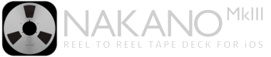 NAKANO Mk III reel-to-reel tape deck